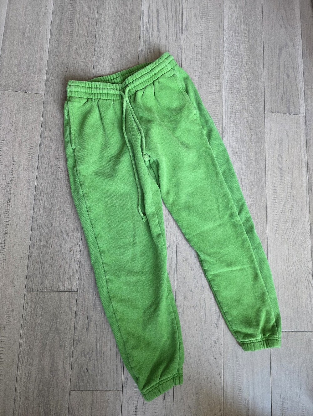 TNA Cozy Green Fleece Joggers
